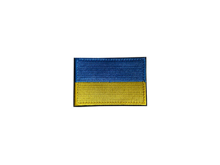 Badge vlag Oekra&iuml;ne met velcro