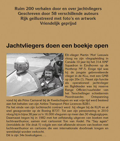 Jachtvliegers doen een boekje open - backcover