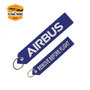 Blue Airbus "remove before flight" key ring 